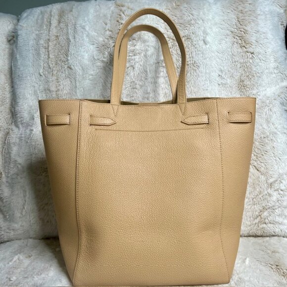 Veronica Beard Dash Leather Tote in Sand - Picture 3 of 10